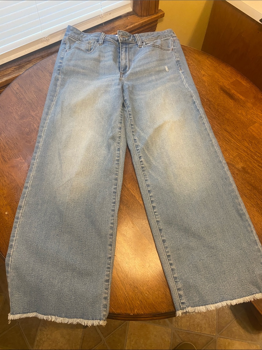 Sonoma Light Blue Cropped Wide-Leg Jeans